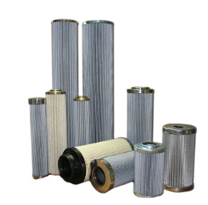 Fiberglass Hydraulic Oil Filter Element with Galvanized End Caps 10 Micron